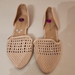 Restricted Women's Beige Woven Loafers